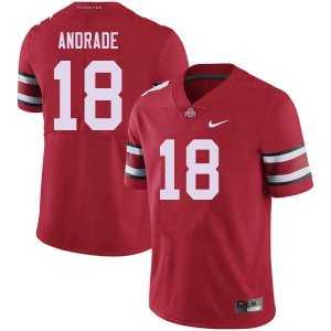 Men's Ohio State Buckeyes #18 J.P. Andrade Red Nike NCAA College Football Jersey May LVQ1844GR